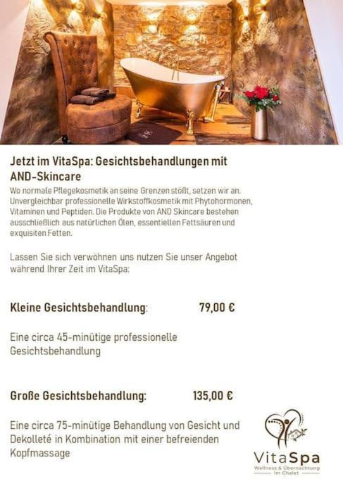 Chalet Vitaspa - Whirlpool & Sauna Privatspa Pegnitz Dış mekan fotoğraf