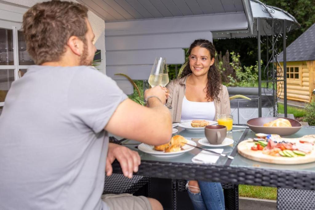 Chalet Vitaspa - Whirlpool & Sauna Privatspa Pegnitz Dış mekan fotoğraf
