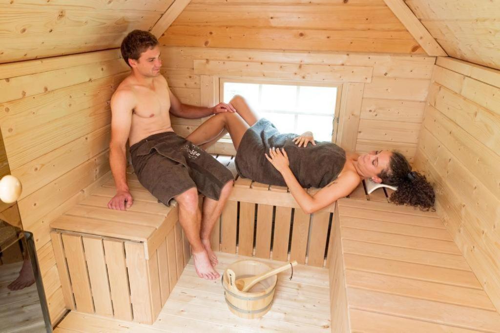 Chalet Vitaspa - Whirlpool & Sauna Privatspa Pegnitz Dış mekan fotoğraf