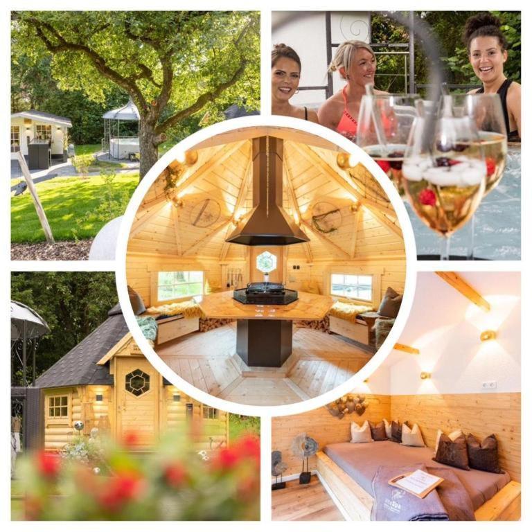 Chalet Vitaspa - Whirlpool & Sauna Privatspa Pegnitz Dış mekan fotoğraf